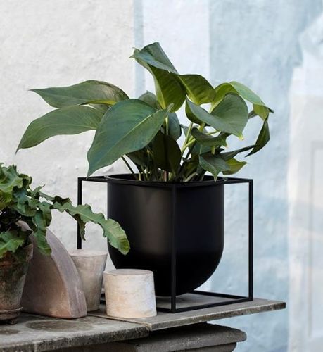 Audo Copenhagen Kubus Flowerpot 23 23x23 cm - Sort 