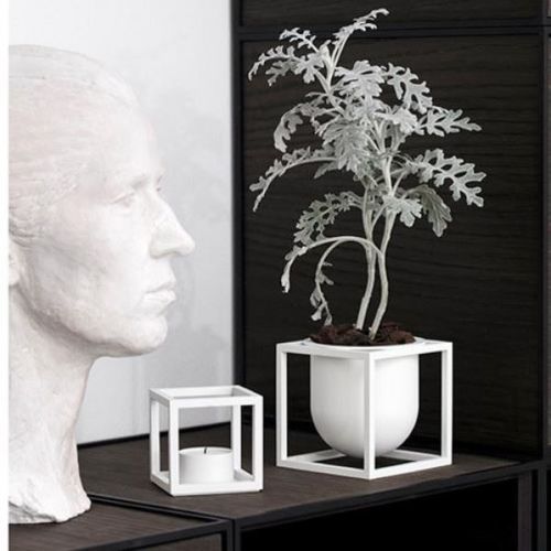 Audo Copenhagen Kubus Flowerpot 10 10x10 cm - Hvid