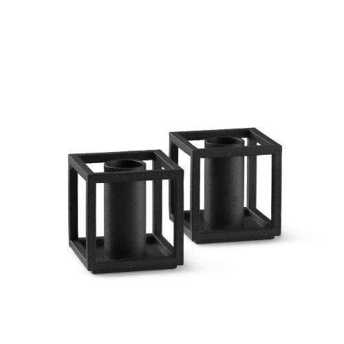 Audo Copenhagen Kubus Micro 3,5x3,5 cm 2 stk - Sort