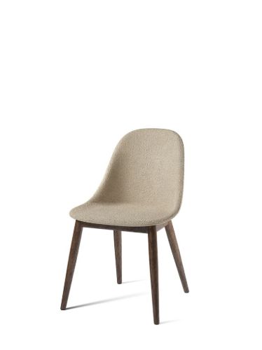 Audo Copenhagen Harbour Side Dining Chair H: 82 cm - Dark Stained Oak Base/Bouclé 02