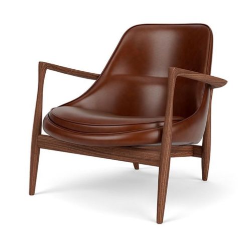 Audo Copenhagen Elizabeth Lounge Chair H: 72 cm - Walnut/DAKAR 0329