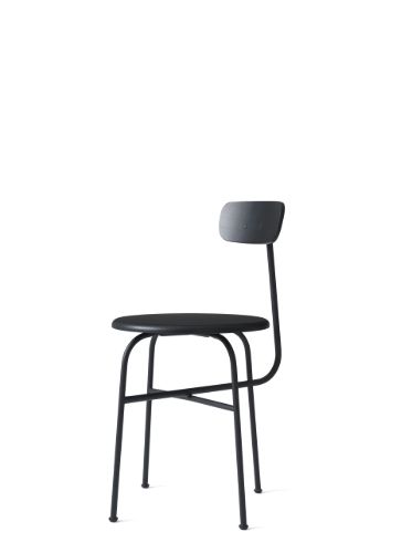 Audo Copenhagen Afteroom Dining Chair  - Black Steel Base/Black Wood