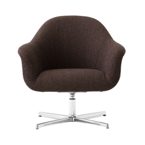 Audo Copenhagen Harbour Lounge Chair - Aluminium/Logan Haze