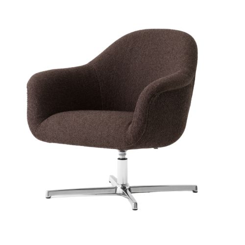 Audo Copenhagen Harbour Lounge Chair - Aluminium/Logan Haze