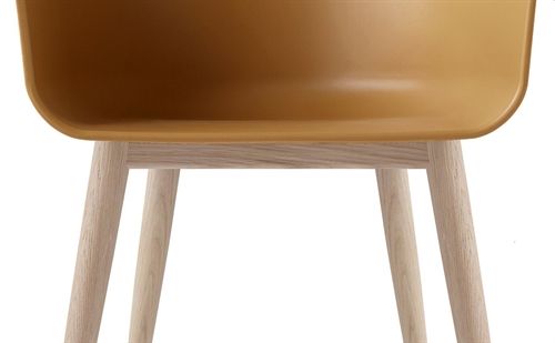 Audo Copenhagen Harbour Dining Chair  - Khaki / Natural Oak Base