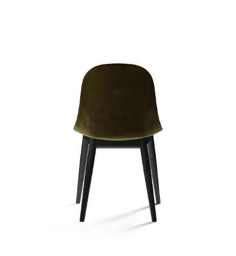 Audo Copenhagen Harbour Side Dining Chair SH: 45 cm - City Velvet CA7832/031 / Black Oak Base