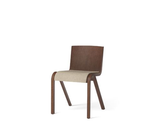 Audo Copenhagen Ready Dining Chair Seat Upholstered SH: 48 cm - Red Stained Oak/Bouclé 02