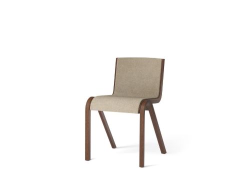 Audo Copenhagen Ready Dining Chair Front Upholstered SH: 48 cm - Red Stained Oak/Bouclé 02