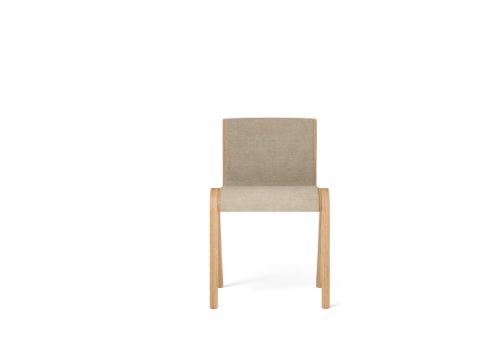 Audo Copenhagen Ready Dining Chair Front Upholstered SH: 48 cm - Natural Oak/Bouclé 02