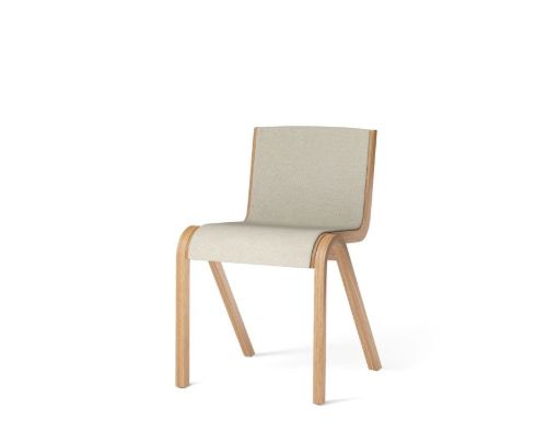 Audo Copenhagen Ready Dining Chair Front Upholstered SH: 48 cm - Natural Oak/Hallingdal 200
