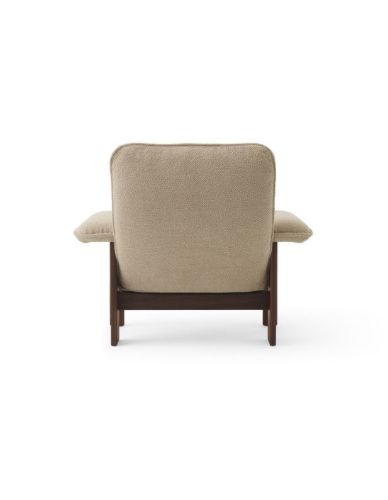 Audo Copenhagen Brasilia Lounge Chair SH: 39 cm - Walnut/Bouclé 02