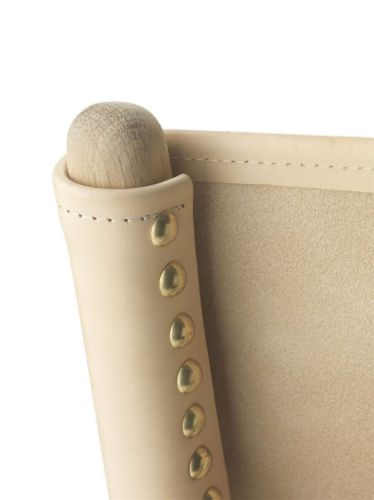 Audo Copenhagen Saxe Chair SH: 37 cm - Sæbebehandlet Eg/Naturlig Læder