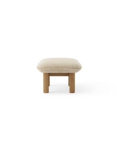 Audo Copenhagen Brasilia Ottoman H: 40 cm - Natural Oak/Bouclé 02