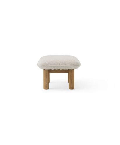 Audo Copenhagen Brasilia Ottoman H: 40 cm - Natural Oak/Moss 0011