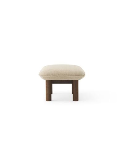 Audo Copenhagen Brasilia Ottoman H: 40 cm - Dark Stained Oak/Bouclé 02