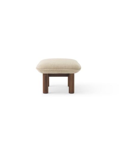 Audo Copenhagen Brasilia Ottoman H: 40 cm - Walnut/Bouclé 02