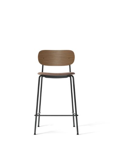 Audo Copenhagen Co Counter Chair Veneer Seat Upholstered SH: 68,5 cm - Dark Stained Oak/Reflect 0344