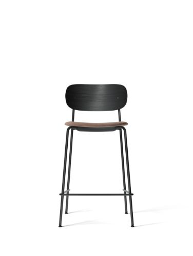 Audo Copenhagen Co Counter Chair Veneer Seat Upholstered SH: 68,5 cm - Black Oak/Reflect 0344