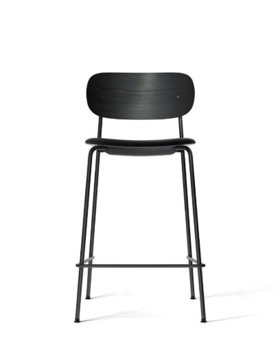 Audo Copenhagen Co Counter Chair Veneer Seat Upholstered SH: 68,5 cm - Black Oak/Dakar 0842