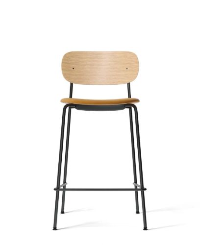 Audo Copenhagen Co Counter Chair Veneer Seat Upholstered SH: 68,5 cm - Natural Oak/Dakar 0250