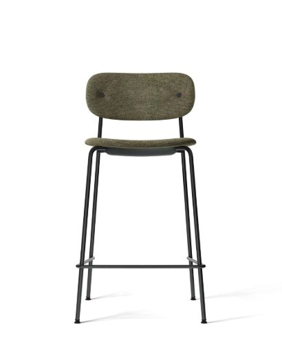 Audo Copenhagen Co Counter Chair Veneer Full Upholstered SH: 68,5 cm - Moss 0001