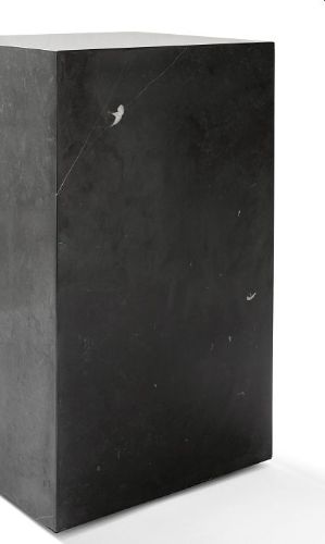 Audo Copenhagen Plinth Tall H: 51 cm - Black Marquina Marble