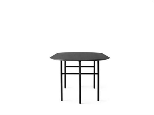 Audo Copenhagen Snaregade Dining Table Oval B: 210 cm - Black Steel / Black Oak 