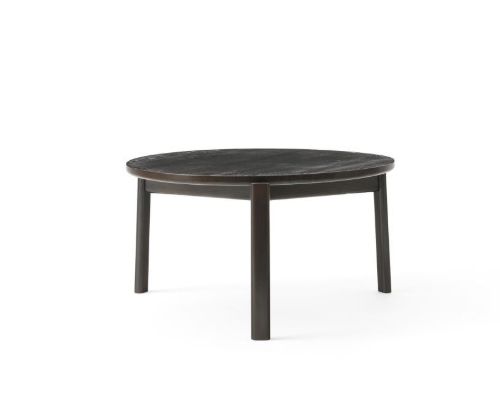Audo Copenhagen Passage Lounge Table Ø: 70 cm - Dark Lacquered Oak