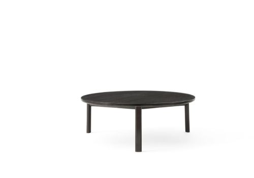 Audo Copenhagen Passage Lounge Table Ø: 90 cm - Dark Lacquered Oak