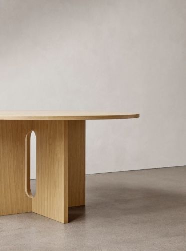 Audo Copenhagen Androgyne Dining Table Ø: 120 cm - Natural Oak/Natural Oak