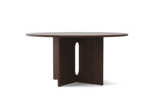 Audo Copenhagen Androgyne Dining Table Ø: 150 cm - Dark Stained Oak/Dark Stained Oak