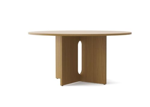 Audo Copenhagen Androgyne Dining Table Ø: 150 cm - Natural Oak/Natural Oak