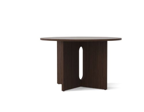 Audo Copenhagen Androgyne Dining Table Ø: 120 cm - Dark Stained Oak/Dark Stained Oak