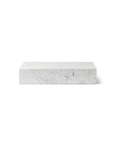 Audo Copenhagen Plinth Grande H: 27,5 cm - White Marble Carrara