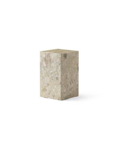 Audo Copenhagen Plinth Tall H: 51 cm - Sand Kunis Breccia