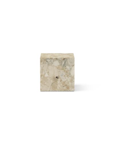 Audo Copenhagen Plinth Cubic H: 40 cm - Sand Kunis Breccia