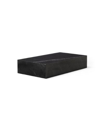 Audo Copenhagen Plinth Grande H: 27,5 cm - Black Marble Marquina