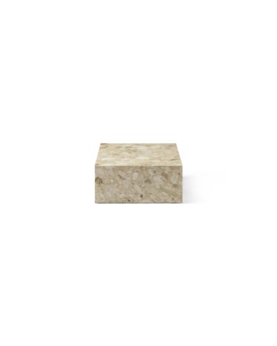 Audo Copenhagen Plinth Low H: 27 cm - Sand Kunis Breccia