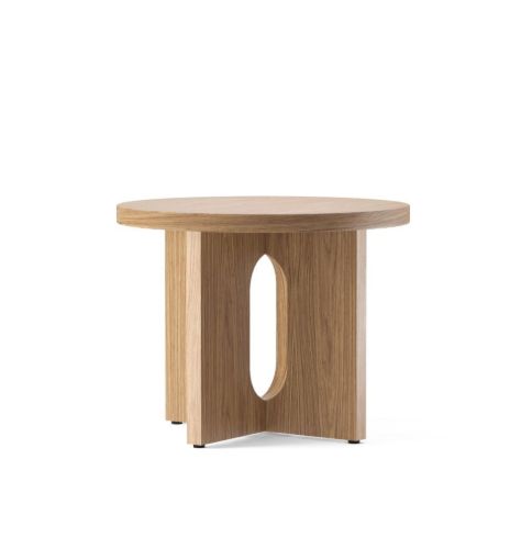 Audo Copenhagen Androgyne Side Table Ø: 50 cm - Natural Oak/Natural Oak