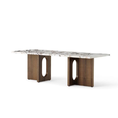 Audo Copenhagen Androgyne Lounge Table 120x45 cm - Walnut / Calacatta Viola
