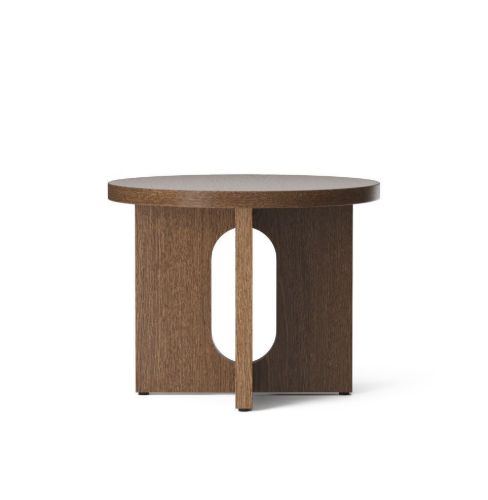 Audo Copenhagen Androgyne Side Table Ø: 50 cm - Dark Stained Oak/Dark Stained Oak