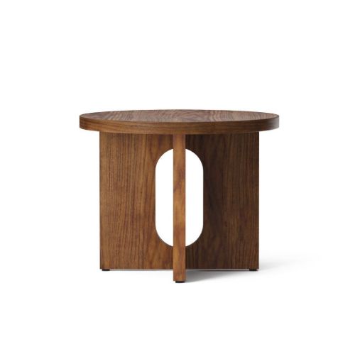 Audo Copenhagen Androgyne Side Table Ø: 50 cm - Walnut/Walnut