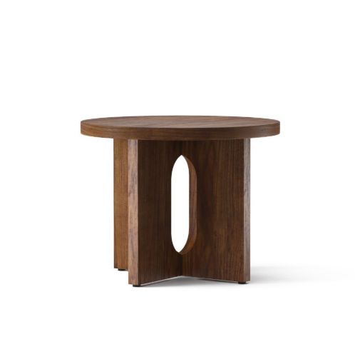 Audo Copenhagen Androgyne Side Table Ø: 50 cm - Walnut/Walnut