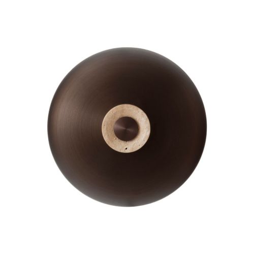 Audo Copenhagen Reverse Wall Lamp Ø: 24,3 cm - Beige/Bronzed brass