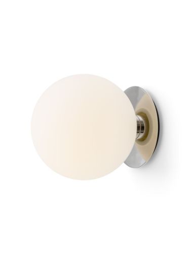 Audo Copenhagen TR Bulb Loft/Wall Lamp Ø: 20 cm - Shiny Opal/Polished Steel