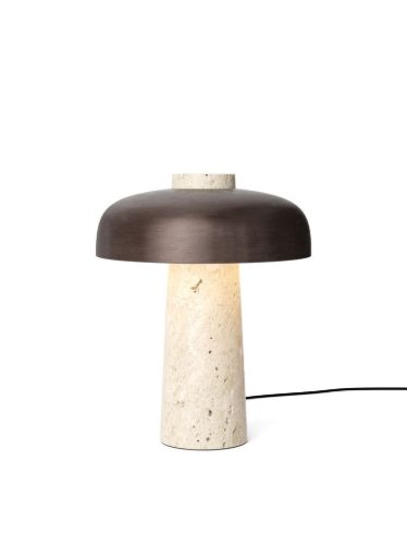 Audo Copenhagen Reverse Table Lamp H: 30 cm - Travertine Sand