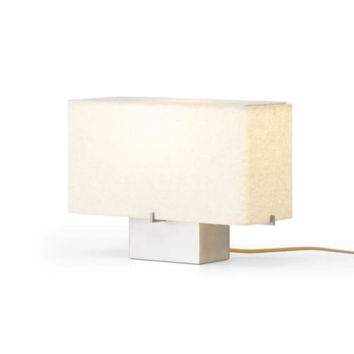 Audo Copenhagen Nonna Table Lamp H: 24 cm - Brushed Aluminium/Sand