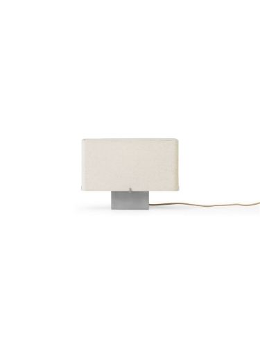 Audo Copenhagen Nonna Table Lamp H: 24 cm - Brushed Aluminium/Sand