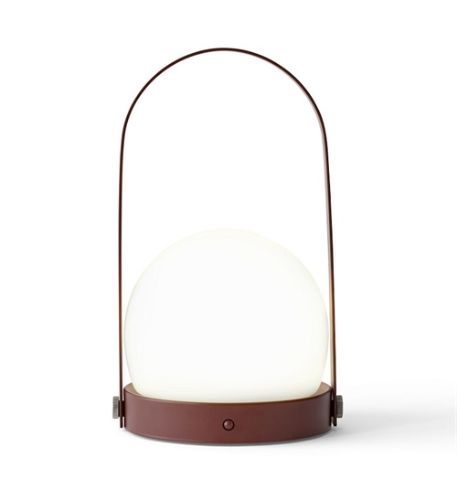 Audo Copenhagen Carrie LED Lamp Portable Ø: 13,5 cm - Burned Red