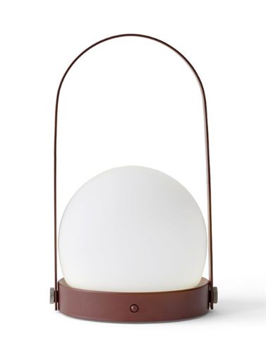 Audo Copenhagen Carrie LED Lamp Portable Ø: 13,5 cm - Burned Red